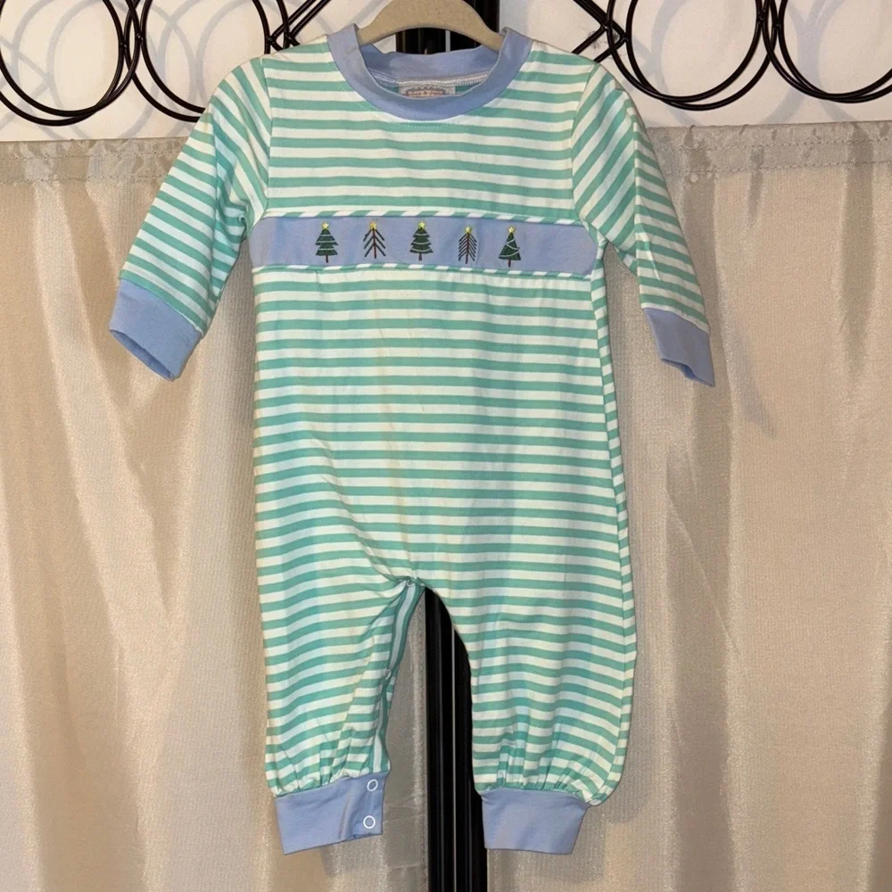 Annie & James Striped Baby Onesie